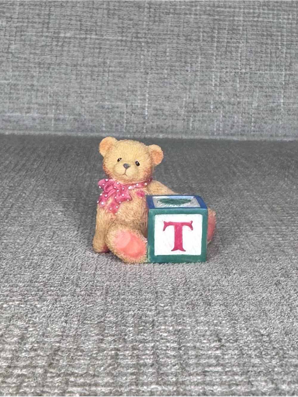 Cherished Teddies Bear with ABC Block - T